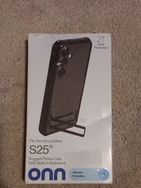 On Running Black Rugged Phone Case with Kickstand for Samsung Galaxy S25